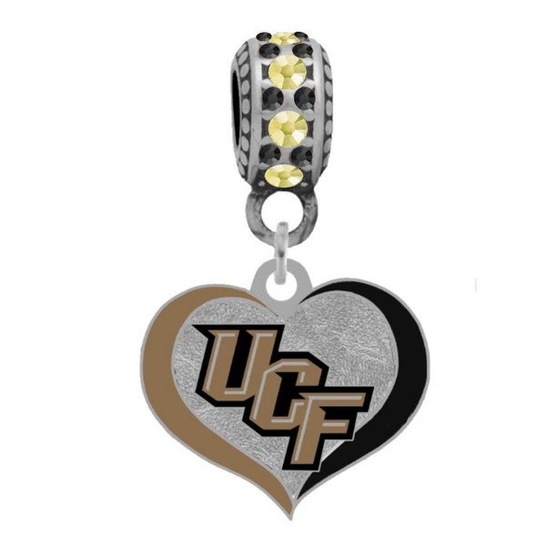 University of Central Florida Charm With Connector Bead