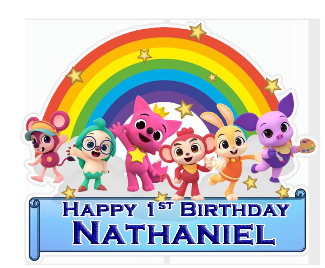 DIGITAL DOWNLOAD ONLY Pinkfong Cake Topper 3 Variations to Choose - Etsy