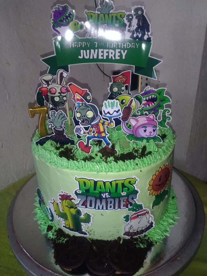 Plants Vs Zombies 2 It's About Time Birthday Cake Edible Cake