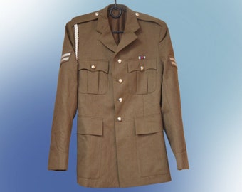 Dress Uniform British Jacket - Jacket No.2 Uniform with gala cord, Corporal/Bombardier rank, military surplus