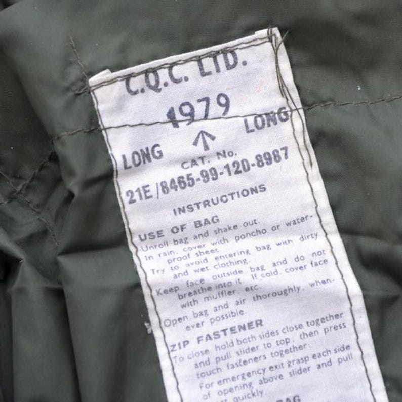 Vintage M58 Dutch Army Winter Sleeping Bag 10C Bivy Cover Gore Seam