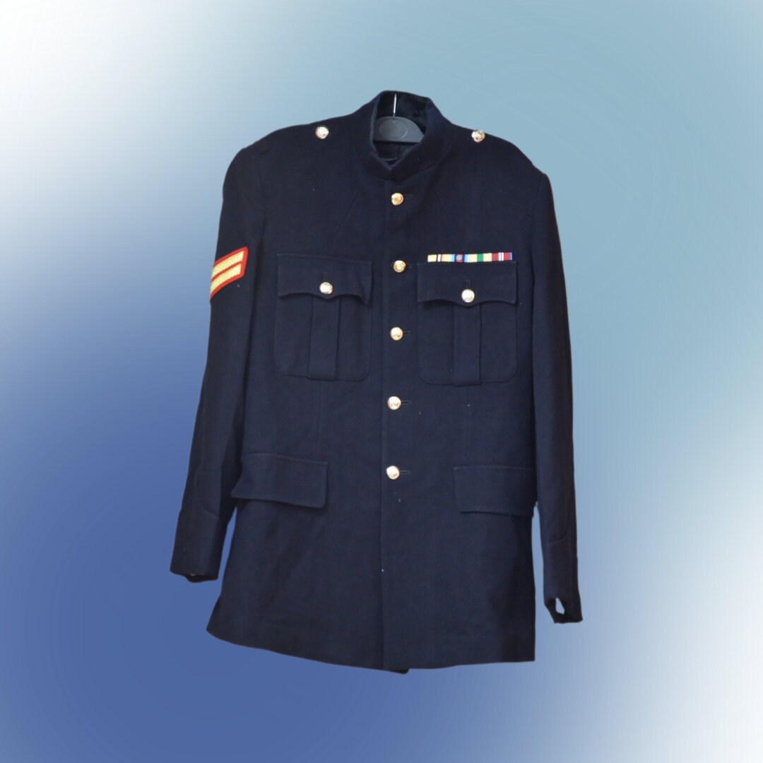 Blue army jacket hotsell