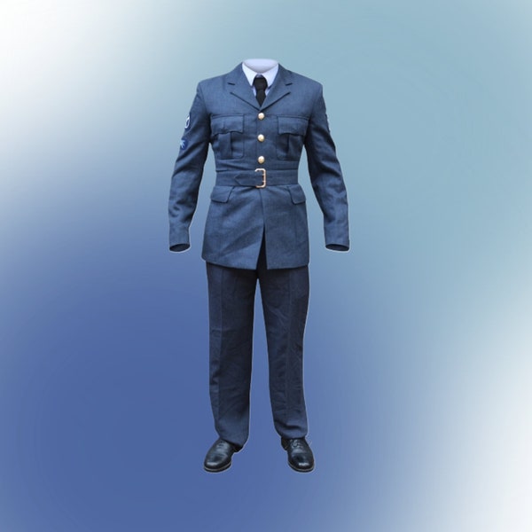 British Army Dress Uniform - No.1 RAF OA, jacket, trousers, shirt, tie, military surplus