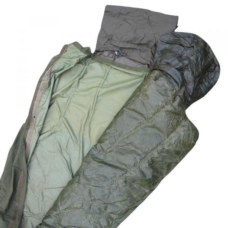 Vintage M58 Dutch Army Winter Sleeping Bag 10C Bivy Cover Gore Seam