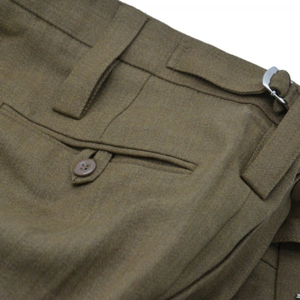 Vintage British Military Barrack Dress Trousers Brown, Wool, Durable, Used, With Waist Adjustment, New, Military Surplus - Etsy Vintage British Military Barrack Dress Trousers Brown, Wool, Durable, Used, With Waist Adjustment, New, Military Surplus - Etsy