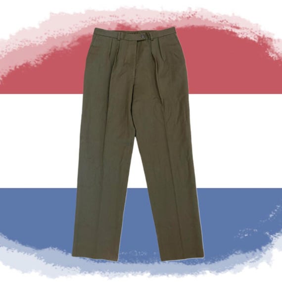 VTG Seyntex Klu Dutch Military Pants Mens 29x33 Green Maat