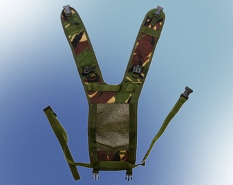 Yoke Pouch Side PLCE DPM 4-point harness, military Surplus suspenders