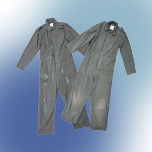 Dutch Military Cotton Suit Olive - state straight from the front, coverall military Surplus