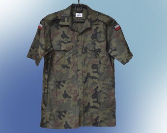 Chemise pour hommes des ressources de l'armée polonaise en camouflage Forest Panther, wz 93, Elremet 41/182, surplus militaire