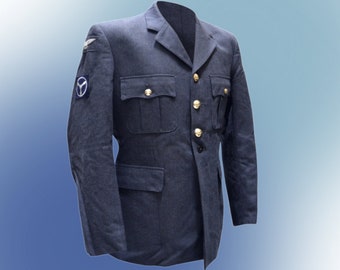 Manteau en laine vintage bleu marine de l arm e de l air italienne