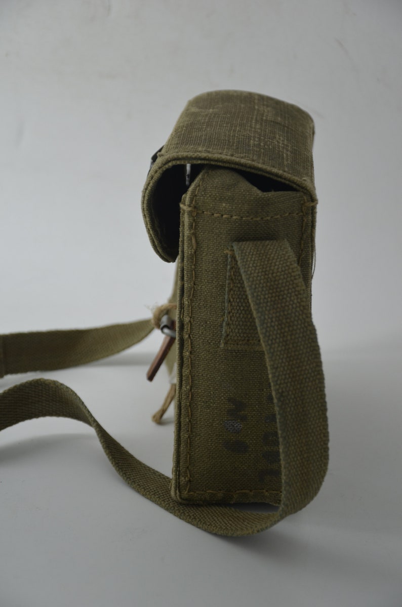 sac messager du quartier général technique vintage, sac à bandoulière de larmée polonaise, surplus militaire image 3