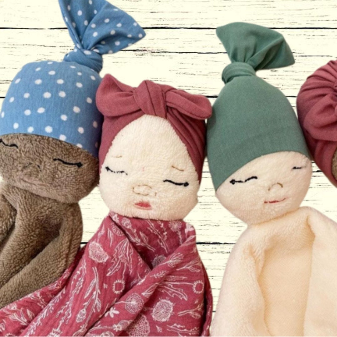Doudou Baby Boy, Lovely Baby Blanket, Musselin Security Blanket, Boho
