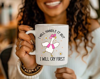 Silly Goose Coffee Mug: Funny 15 oz Ceramic Mug