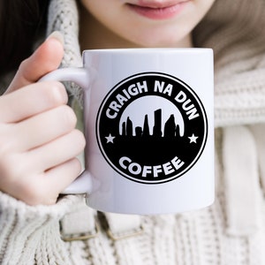 Outlander Craigh Na Dun Coffee Mug 15 oz, Scottish Highlander Tea Cup, Fantasy Romance TV Show Merch, Sassenach Outlander Fan Gift
