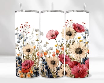 Blumenbecher: 20 oz Edelstahl, isoliert