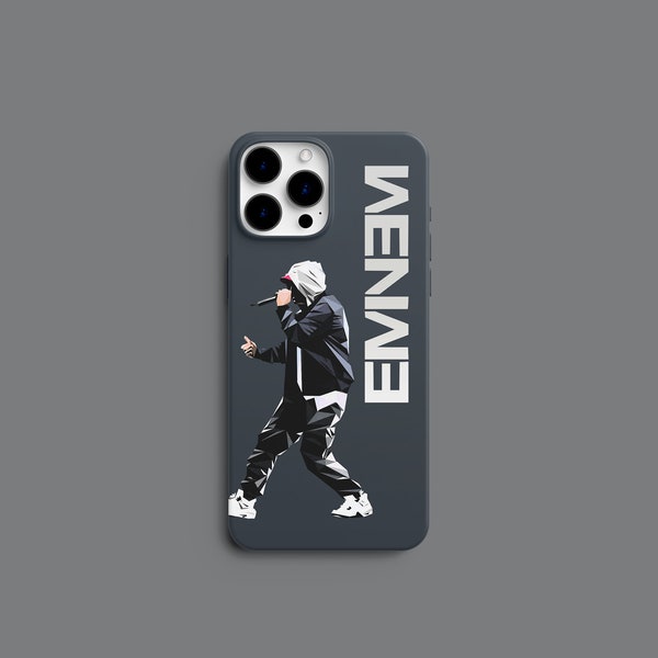 Eminem Phone Case iPhone 15 Pro Max, 14 Pro, 13, 12 Pro Max, 11, XR, etc. Tough or Flexi. Rap, Pop, Singer, 2024, Gift Birthday Christmas