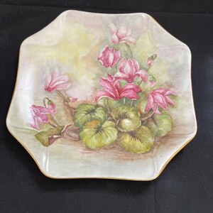 Antique Hand Painted  Plate Signed by