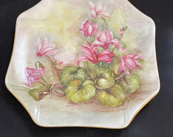 Antique Hand Painted  Plate Signed by