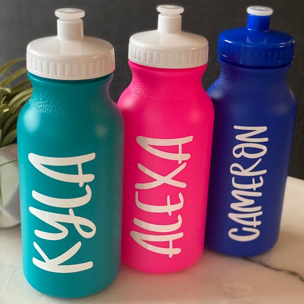 Personalized water bottles. Sports water bottles. Bike water bottle.