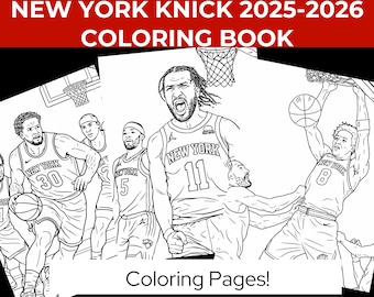 New York Knicks Coloring Book  2025 2026 Season Edition The ultimate gift for real NYK fans