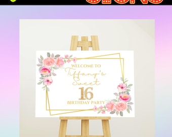 Custom Party Entrance Sign Personalized Welcome Sign for Birthdays, Weddings & Events Personalized for Any Event!