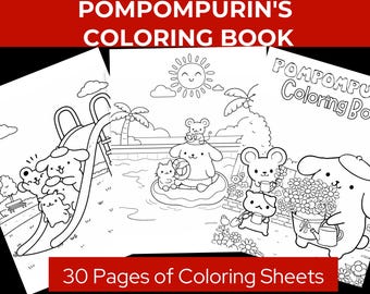 Pompompurin Coloring Book for Kids