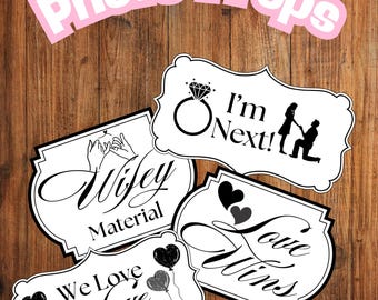 Elegant Wedding Photo Booth Props Set – Fun & Stylish Accessories for Your Big Day!