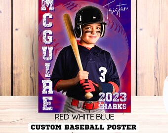 Baseball Tball Poster Template | Softball Memory Mates | Sports Background | Instant Download | Sports Art Print | Wall Decor |Senior Banner