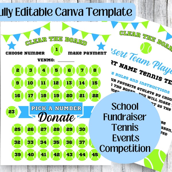 Tennis Club Donate Etsy