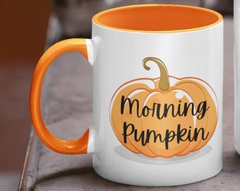 Morning Pumpkin Mug | Fall Mugs | Autumn Gift For Her | Funny Coffee Mug | Halloween Gifts | Cute Ghost Halloween Mug | Pumpkin Spice Mug