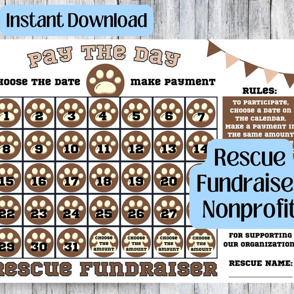 Pay The Day Animal Rescue Fundraiser | Dog Rescue | Pet Rescue | Rescue Foster Adopt | Animal Pet Adoption | Dog Adoption Fundraiser Donate