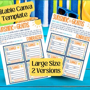 Sunshine Summer Candy Gram, School Daycare Fundraiser PTA PTO Nonprofit ...