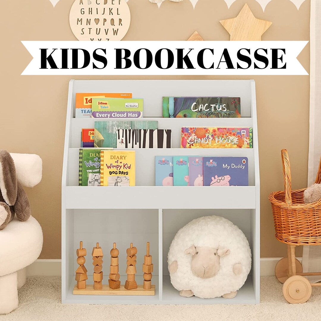 Montessori Kids Bookcase Children's Bookcases and Etsy