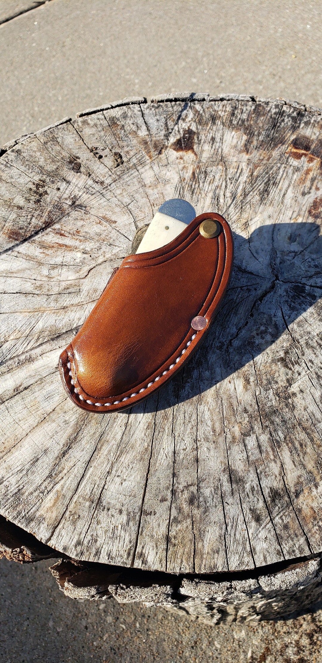 Quick Draw Case Trapper Folding Knife Sheath Horizontal Carry - Etsy