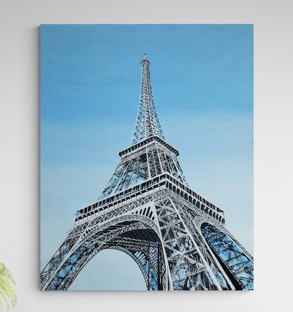Eiffel Tower Art Eiffel Tower Paris Painting Paris Art Etsy
