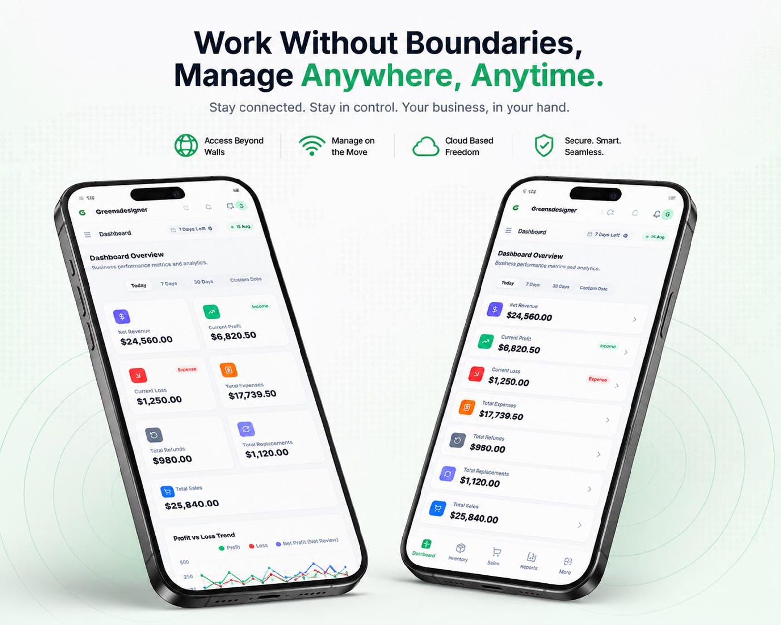 GreenStock warehouse and product management overview