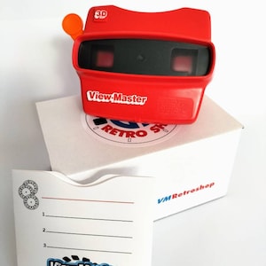 1990s Red Tyco VIEW-MASTER Model L 3D Viewer in New Designed Box