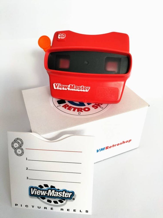 1990s Red Tyco VIEW-MASTER Model L 3D Viewer in New Designed Box