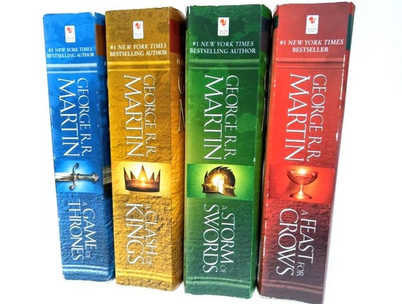 George R R Martins A Game Of Thrones 5 Book Boxed Set Song Of Ice And –  Bookstore