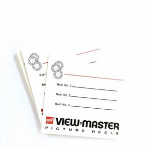 Sobres nuevos de 3 carretes para paquetes Sawyer's/Gaf VIEW-MASTER de las décadas de 1960 y 1970 y tarjetas de las décadas de 1980 y 2000 (paquete de 25 sobres)