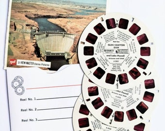 A355 GLEN CANYON DAM and Lake Powell Arizona and Utah U.S.A. gaf View-Master 3 Reel