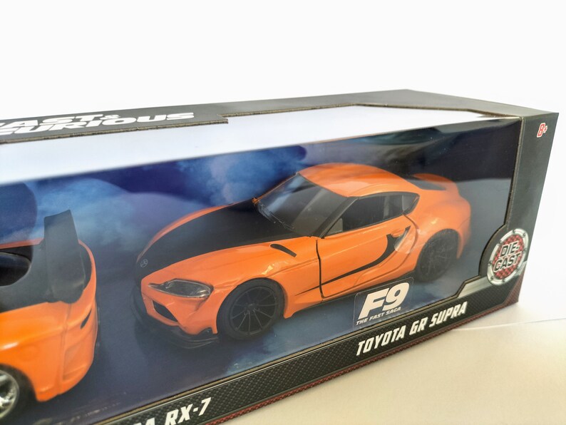 Jada Fast & Furious 9 Han's MAZDA RX7 and TOYOTA GR Supra 1:32 Die-cast ...