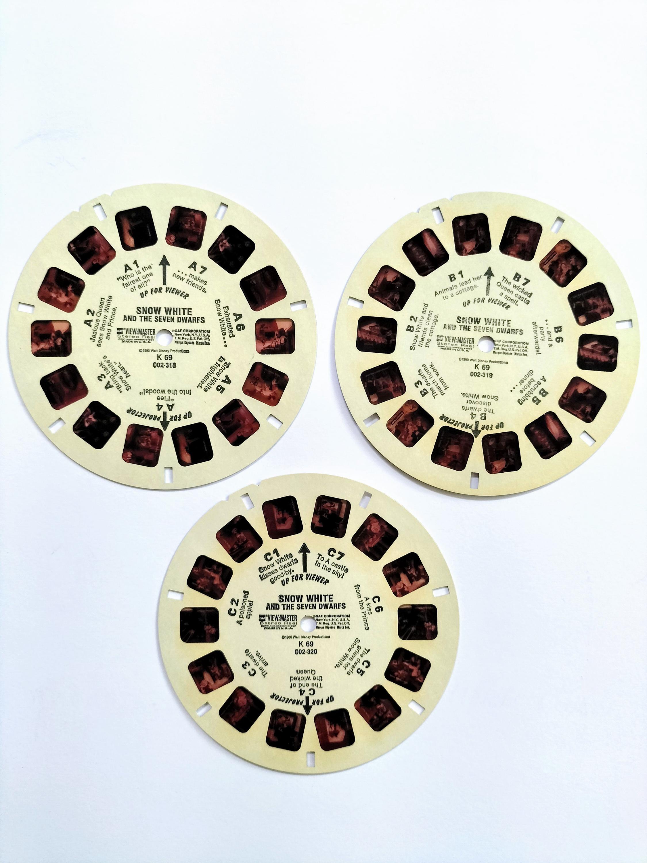 Kiss View Master Disc Disney Viewmaster Reels, Disney Princess