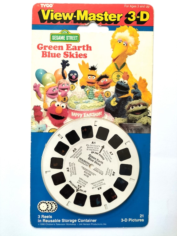 1991 SESAME STREET Green Earth Blue Skies Tyco View-Master 3-D New Old  Stock 4116 Factory Sealed