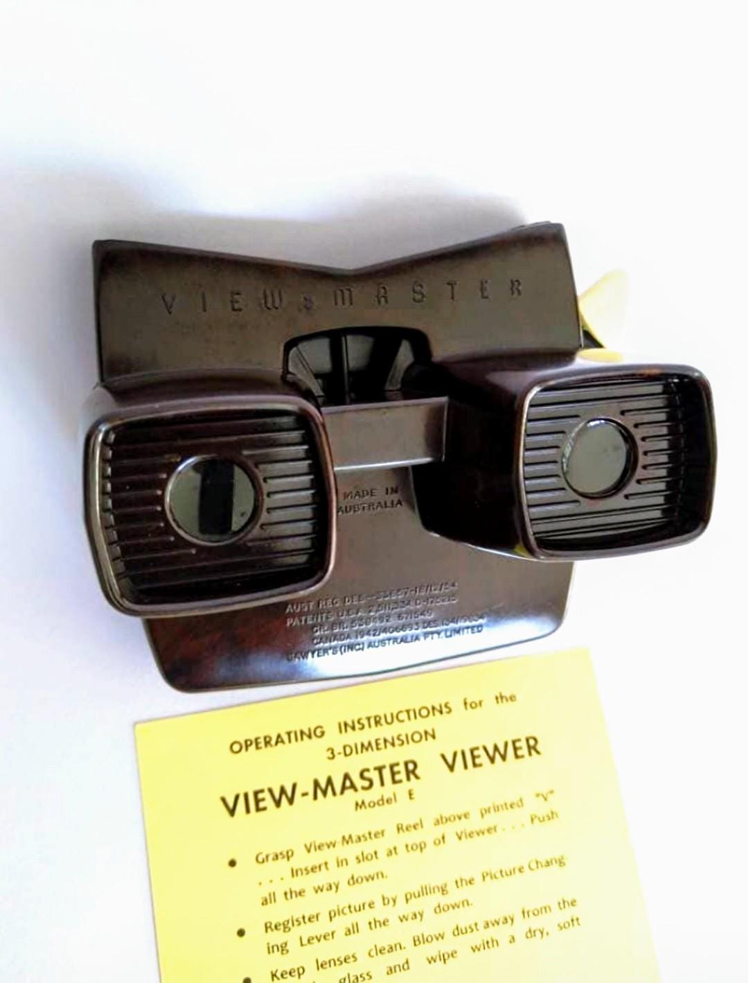 1960s Sawyer's VIEW-MASTER Model E Mottled Brown Bakelite 3D