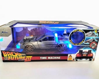 Jada Back to the Future DeLorean TIME MACHINE Part 1 / Part 2 / Part 3 Die-Cast 1:32 1/24 NEW Sealed