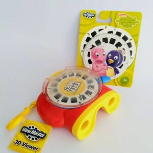 2006 Mattle's Fisher-Price VIEW-MASTER Model O Viewer - TRY me Reel & The Backyardigan 3D reels Factory Sealed