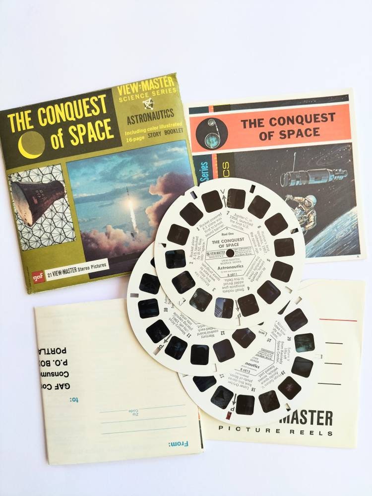  View Master The Conquest of Space 3d 3 Reel Packet : Toys &  Games