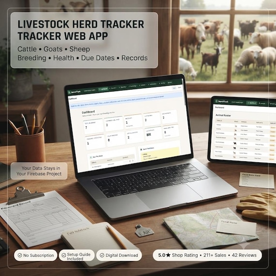 Livestock Herd Tracker Web App: Cattle, Goat & Sheep Records