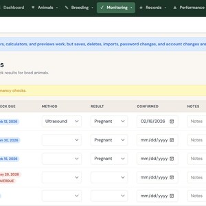 Aplikacja internetowa Livestock Herd Tracker: Rejestry bydła, kóz i owiec zdjęcie 19